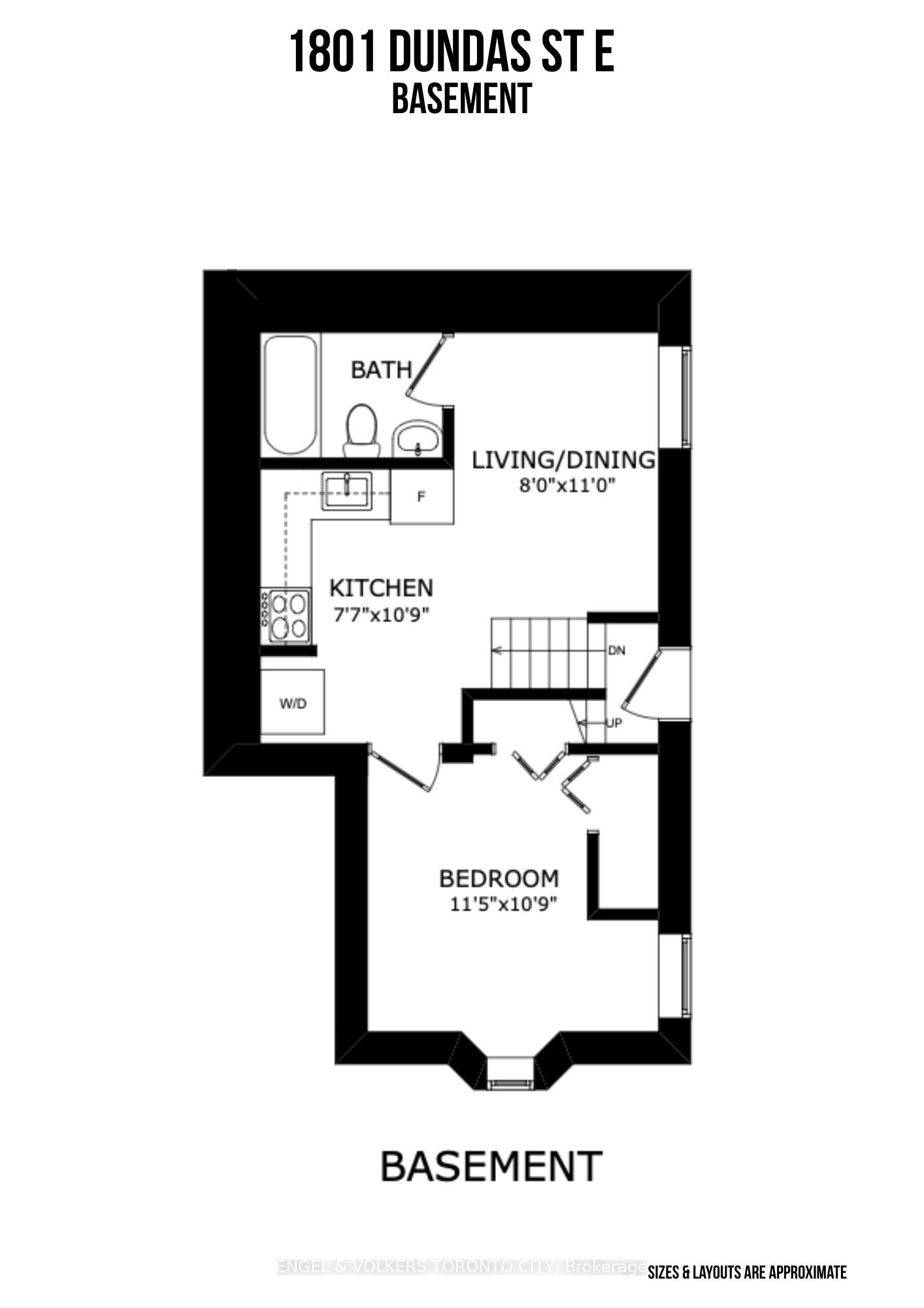 Unit Basement - 1801 Dundas Street E, Toronto 2